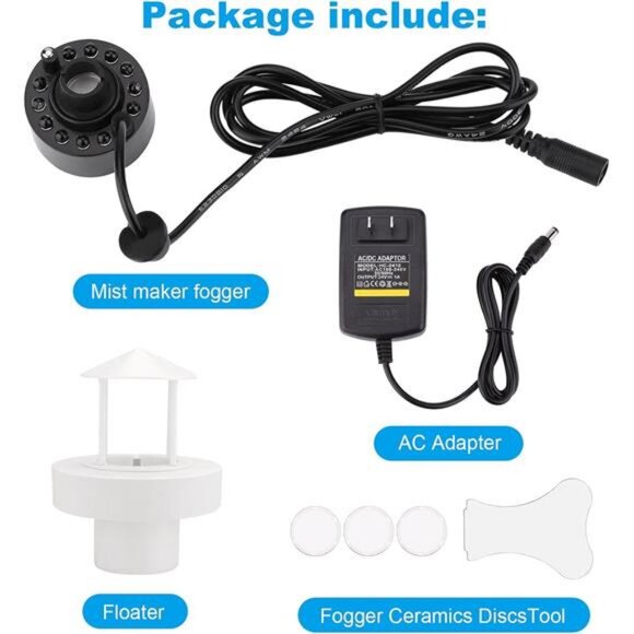 350ml/H Ultrasonic MistMaker Atomizer with LED Changing Light for Water Fountain - Picture 4 of 7